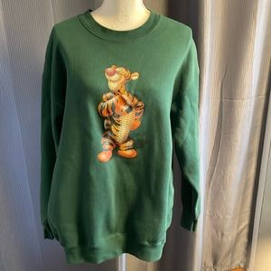 Vintage Disney Tigger, green, sweatshirt